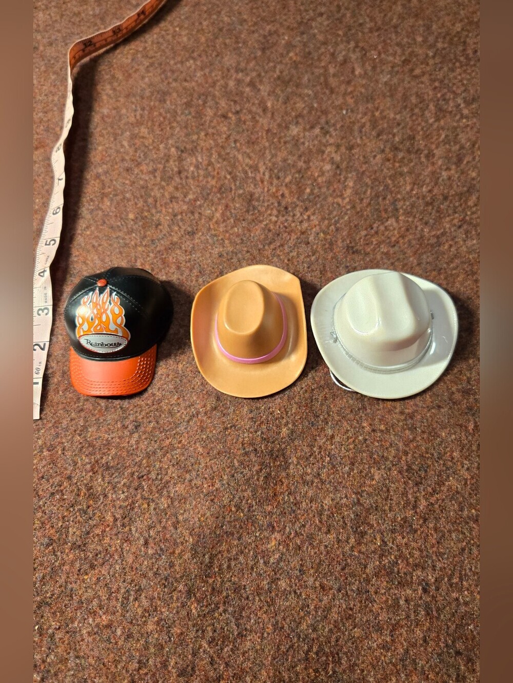 Rainbow Hugh Doll Hat Lot Of 3